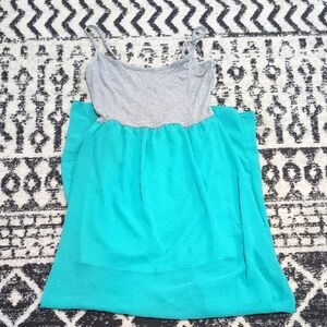 Forever 21 Gray and Teal Camisole